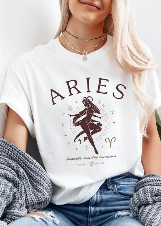 Aries Shirt, Zodiac Sign Birthday Gift, Astrology Unisex Tee