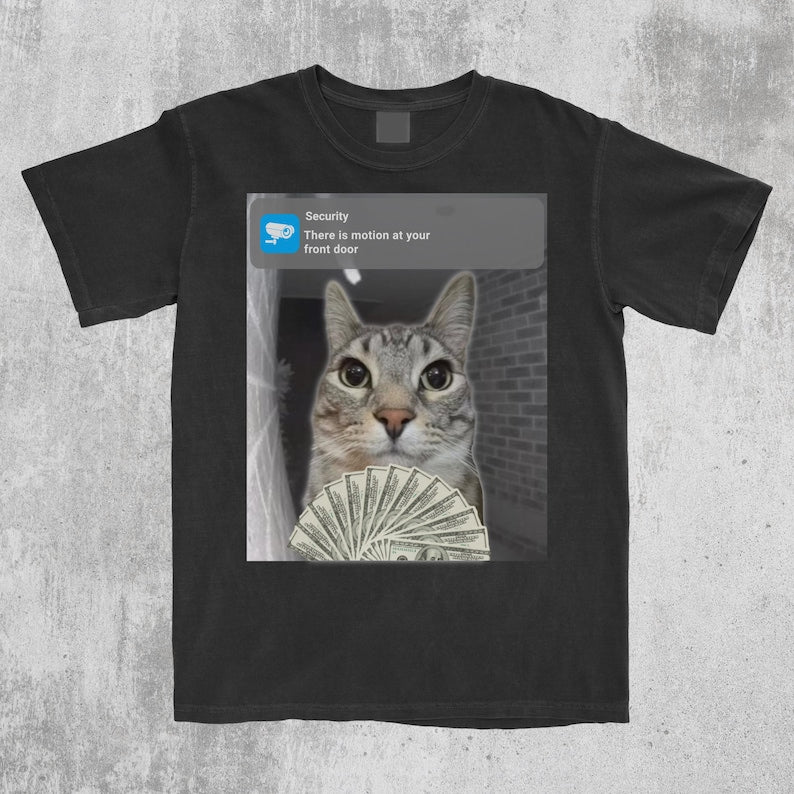 Ring Cat with Motion Meme Shirt, Cursed Cat, Funny Meme Shirt, Ironic Shirt, Cat Lover Gift, Oddly Specific, Unhinged Shirt, Cursed, Cringe