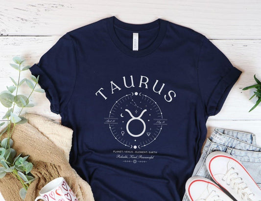 Taurus Shirt, Astrology Birthday Gift, Zodiac Sign T-shirt, Unisex Tee