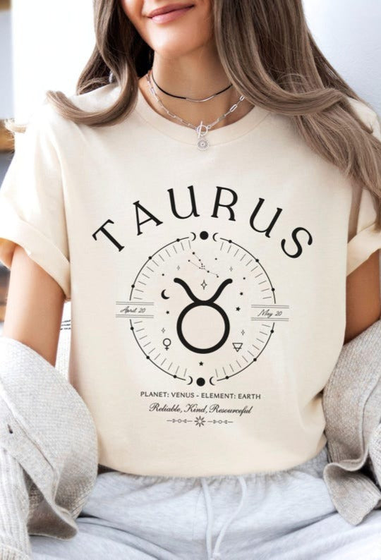 Taurus Shirt, Astrology Birthday Gift, Zodiac Sign T-shirt, Unisex Tee