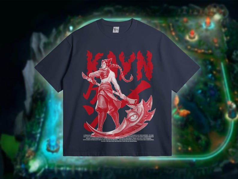 Kayn League of Legends Tshirt. LoL Kayn Main Shirt. Comfy Lol Tee for Gamers. The Shadow Reaper Gift for Gamer. Teenager Shirt for You.