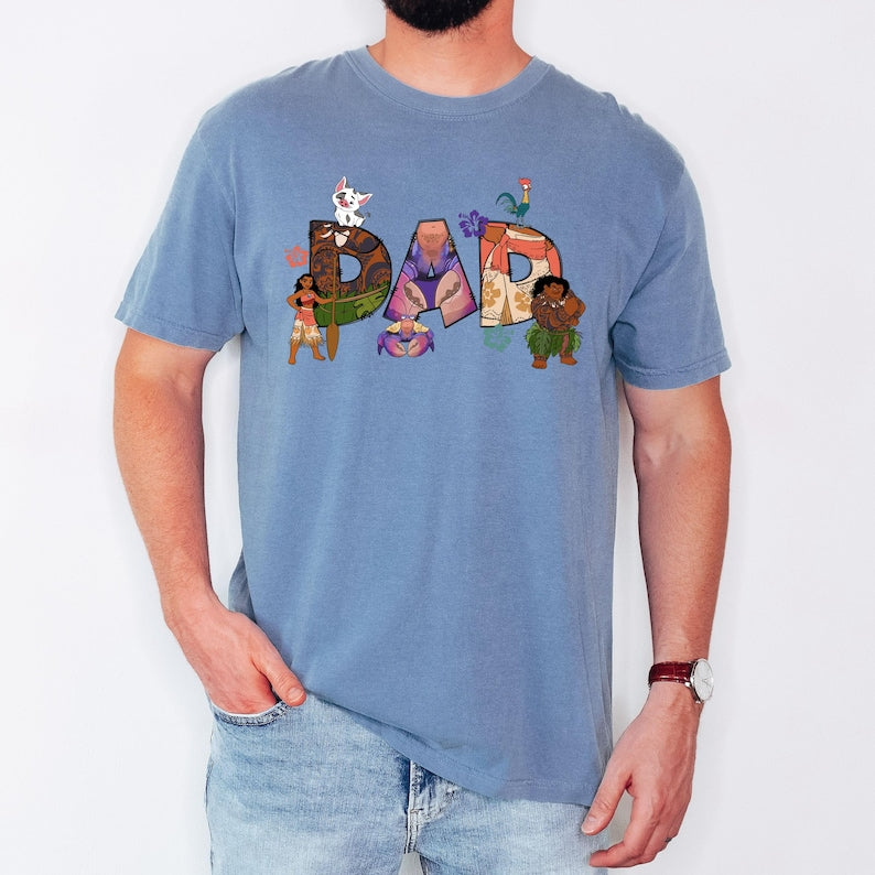 Moana Mom And Dad T-Shirt, Disney Couples Shirt, Maui Dad Shirt, Moana Mom Shirt, Disney Princes Mom Shirt, Mom And Dad Matching T-shirts