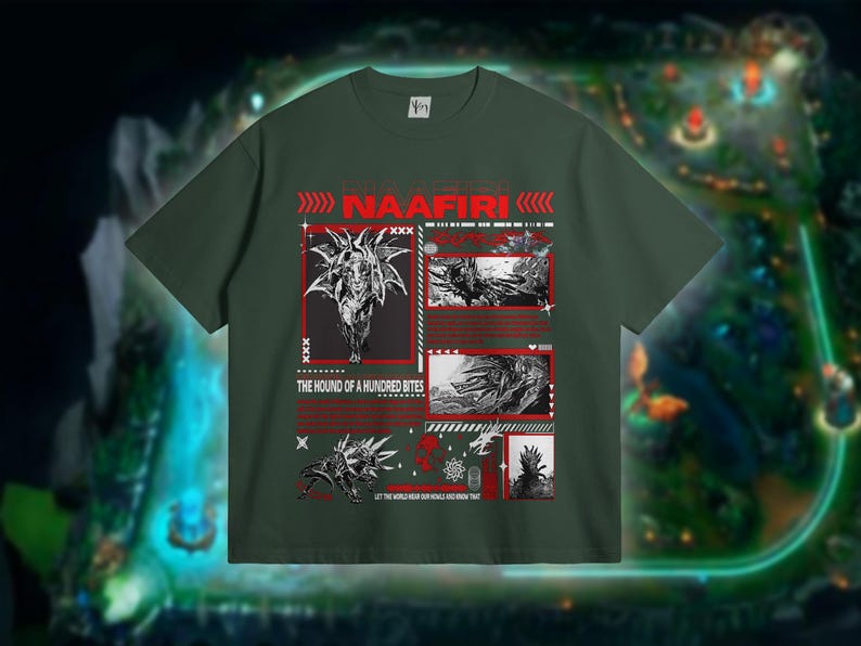 Naafiri League of Legends Tshirt. Soft Shirt for Gaming Lovers. Gift for League Lovers. The Hound of a Hundred Bites LoL Tee Gifts.