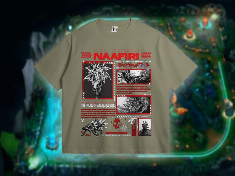 Naafiri League of Legends Tshirt. Soft Shirt for Gaming Lovers. Gift for League Lovers. The Hound of a Hundred Bites LoL Tee Gifts.
