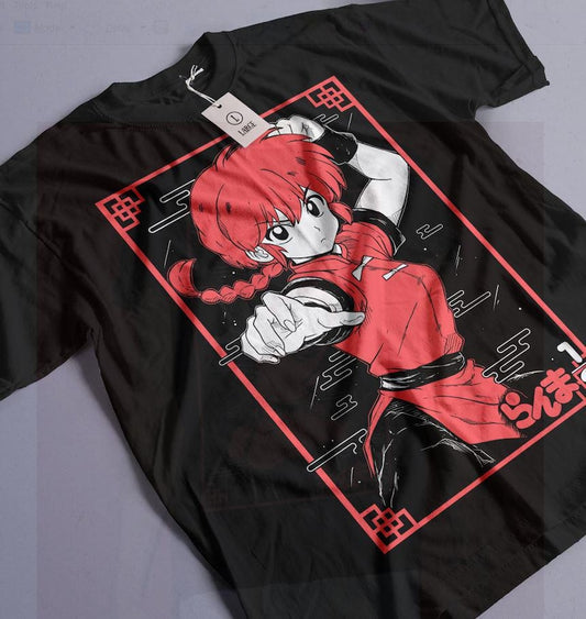 Unisex Ranma Saotome Anime T-Shirt, Genma Panda Manga Shirt