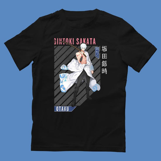 Streetwear T-shirt featuring Gintoki Sakata from the Gintama anime.