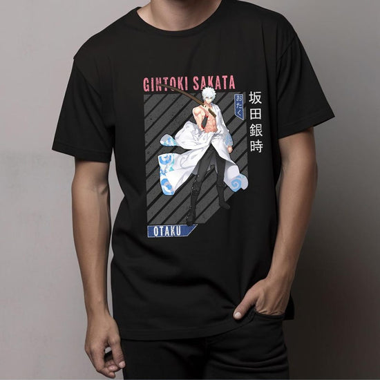 Streetwear T-shirt featuring Gintoki Sakata from the Gintama anime.