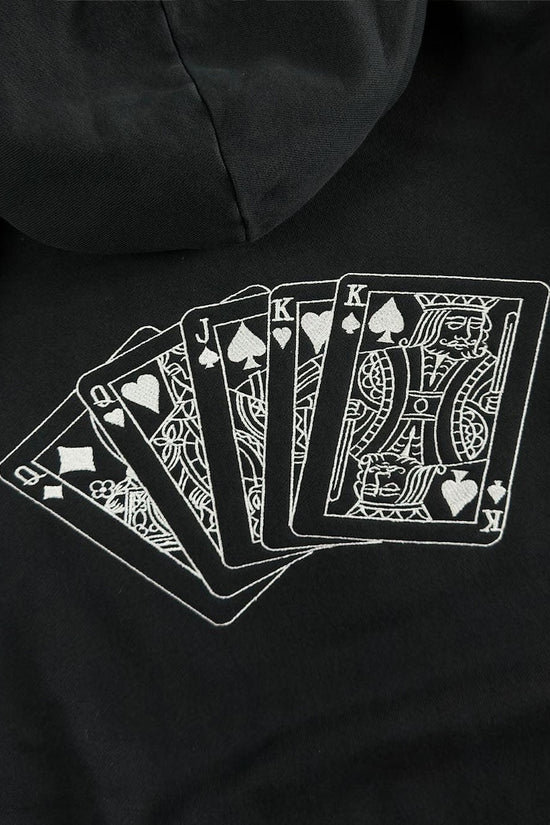 Playing cards embroidered sweatshirt, Poker sweatshirt, Poker shirt