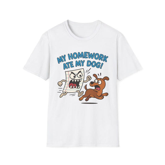 My Homework Ate My Dog! Cute Dog Shirt, T-Shirt