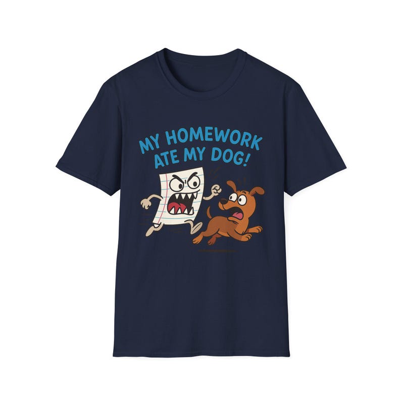 My Homework Ate My Dog! Cute Dog Shirt, T-Shirt