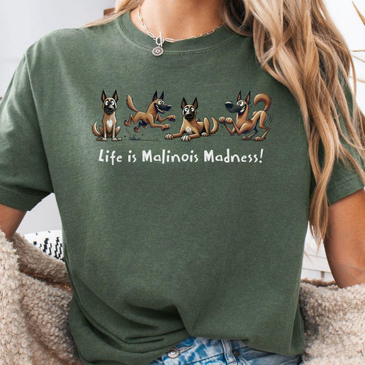 Belgian Malinois Shirt, Dog Mom gift, Funny Dog T-Shirt, Malinois Lover Gift, Cartoon Dog Shirt, Pet Lover Shirt, Working dog