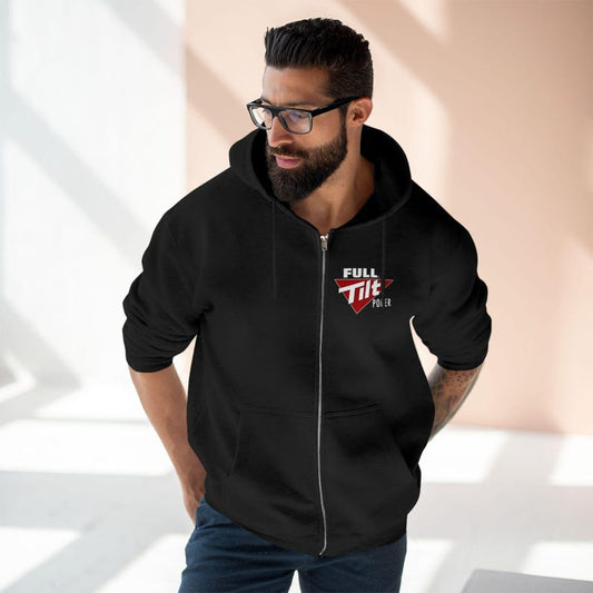 Full Tilt Poker WSOP Season Unisex Zip Hoodie, Casual Gamer Apparel, Perfect for Tournaments, Gifts for Poker Lovers, Comfortable Streetwear