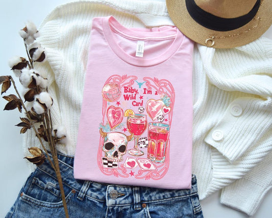 Vegas Wild Card Shirt, Cowgirl Skull Dice Tee, Rodeo Retro Graphic Sweatshirt