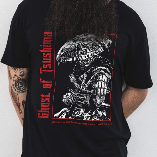 Samurai Spirit Unisex Heavy Cotton Tee | Feudal Japan Aesthetic T-Shirt | Bushido Inspired Shirt | Gaming Gift for Him or Her
