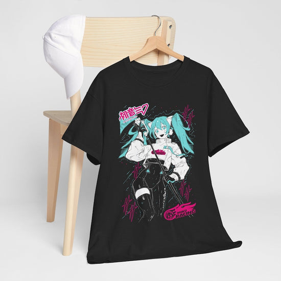 Hatsune Miku T-Shirt Anime Manga Shirt Anime Lovers Shirt Fire Style Anime Girl Kawaii Project Diva Vocaloid Shirt