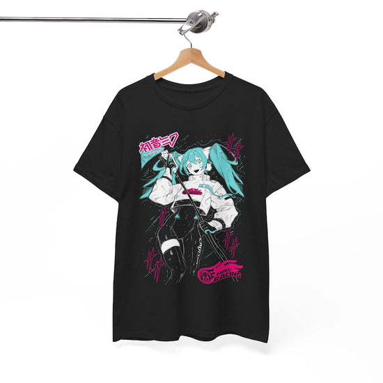 Hatsune Miku T-Shirt Anime Manga Shirt Anime Lovers Shirt Fire Style Anime Girl Kawaii Project Diva Vocaloid Shirt