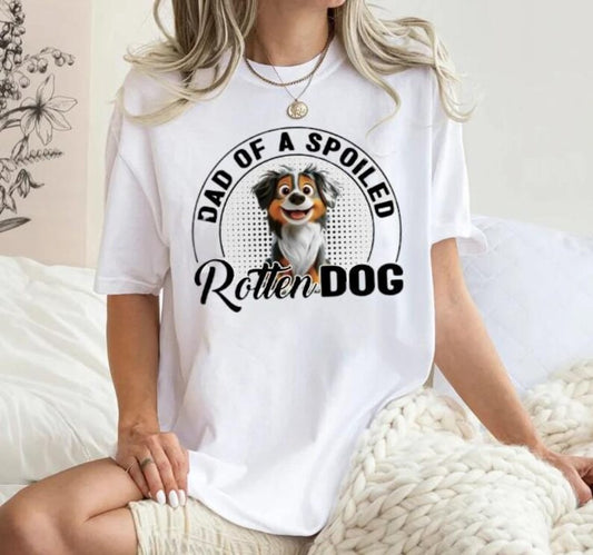 Personalized Spoiled Dog Mom T-Shirt - Cute Chibi Cartoon Pet Lover Gift - Custom Unisex Tee for Dog Owners, Custom Dog Shirt, Pet Shirt