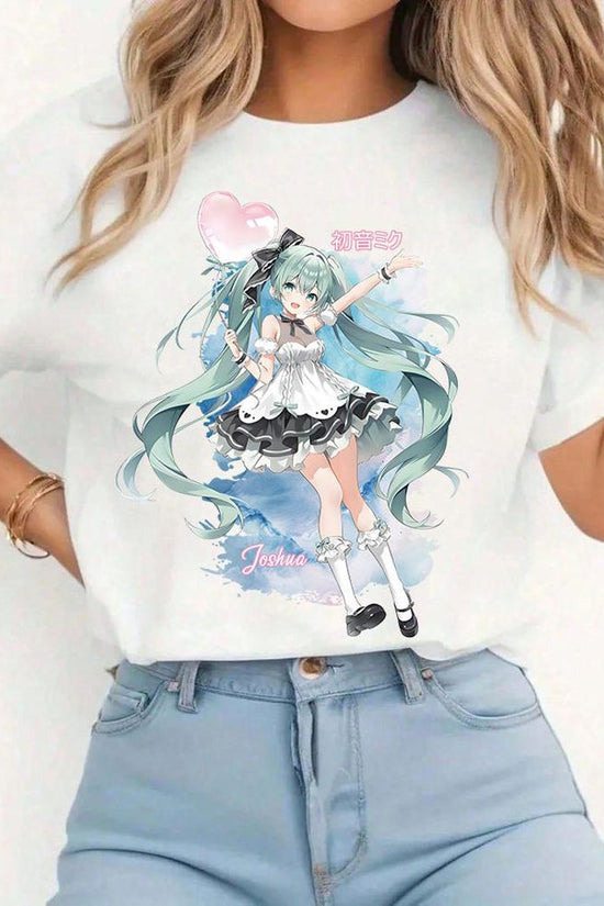 Anime Graphic Hatsune Miku t - shirts Kawaii Personalized Miku T- shirts-the perfect gift for birthdays, weddings, Hatsune Miku t shirt