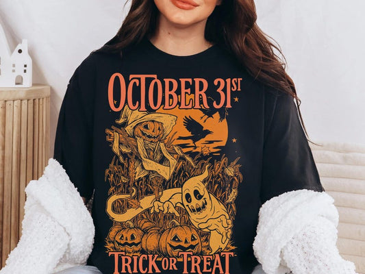 Halloween Shirt Designs, Vintage Halloween T-Shirt, Spooky Season, Halloween Shirt