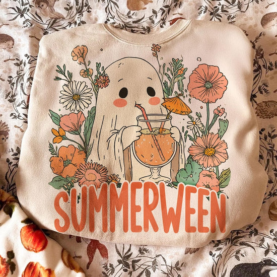 Ghost Summer Halloween T-Shirt, Halloween Shirt, Summer Shirt