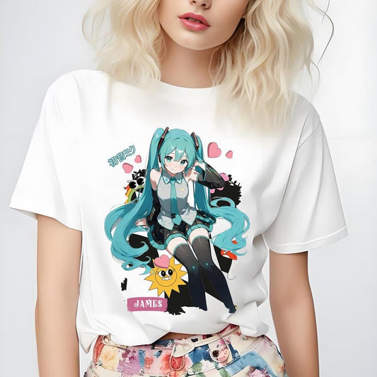 Cute Hatsune Miku t - shirts Personalized Miku T- shirts-the perfect gift for birthdays, weddings, special occasions Hatsune Miku t shirt