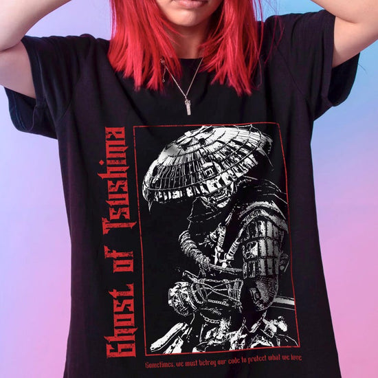 Samurai Spirit Unisex Heavy Cotton Tee | Feudal Japan Aesthetic T-Shirt | Bushido Inspired Shirt | Gaming Gift for Him or Her