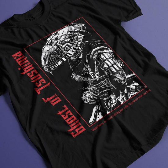 Samurai Spirit Unisex Heavy Cotton Tee | Feudal Japan Aesthetic T-Shirt | Bushido Inspired Shirt | Gaming Gift for Him or Her