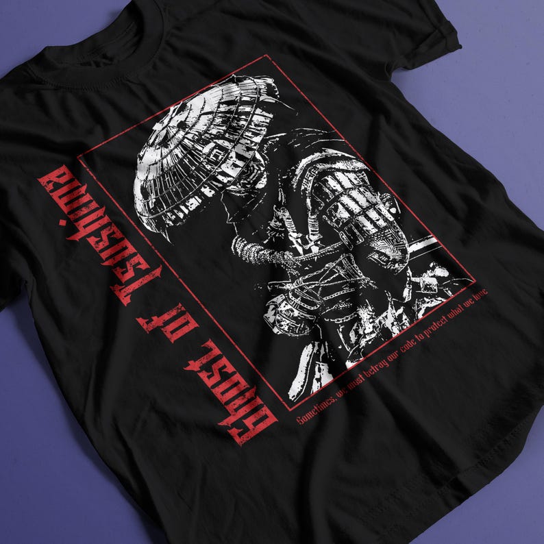 Samurai Spirit Unisex Heavy Cotton Tee | Feudal Japan Aesthetic T-Shirt | Bushido Inspired Shirt | Gaming Gift for Him or Her