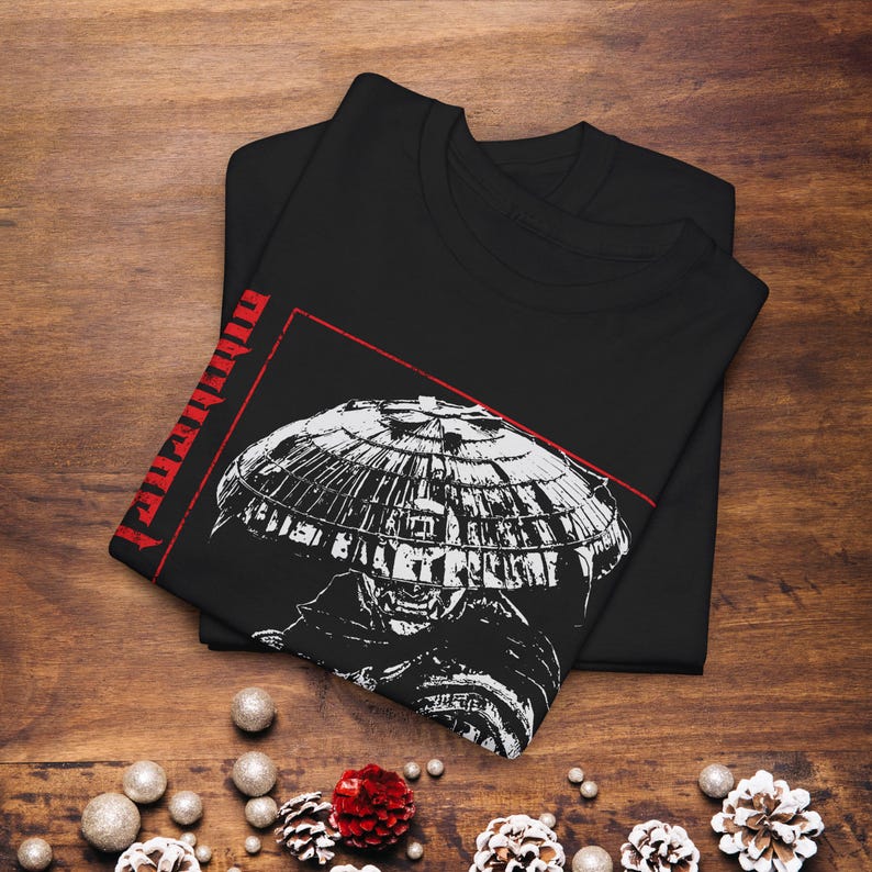 Samurai Spirit Unisex Heavy Cotton Tee | Feudal Japan Aesthetic T-Shirt | Bushido Inspired Shirt | Gaming Gift for Him or Her