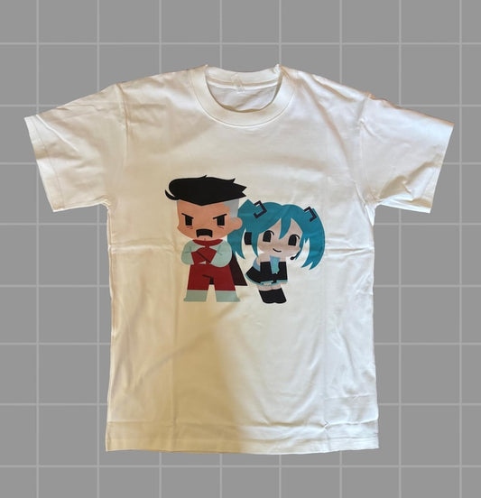 Omni-man and Hatsune Miku T-Shirt (Invincible X Vocaloid)