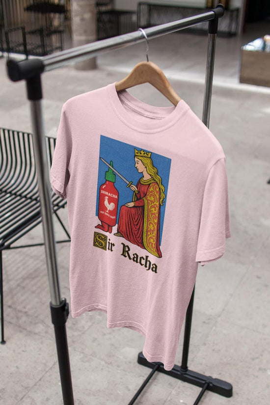 Sir Racha Tshirt, Sriracha Tshirt, Medieval art tshirt, sriracha fan merch, retro medieval tshirt, chili souce humor, funny meme tshirt