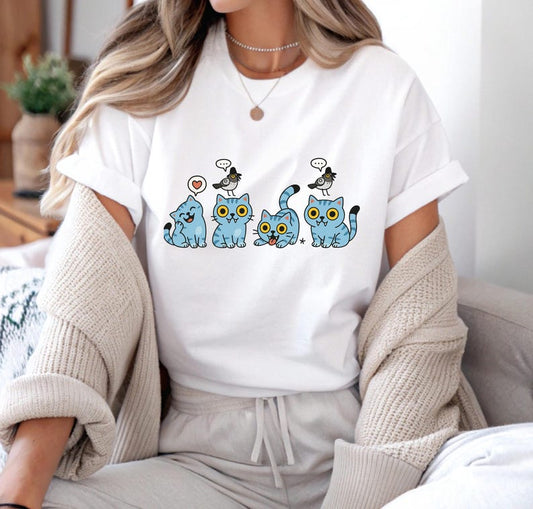 Music Tiger Shirt, Blue Tiger Tee, Merch Kpop Shirt fan, Cute Animal Gift, Shirt for Fan,Shirt for women, Funny Animal Lover Gift, Pet Shirt