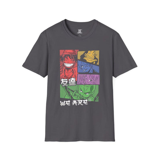 One Piece Anime T-Shirt Colorful Unisex Shirt with Luffy & Crew Otaku Clothing, Anime Gift Idea