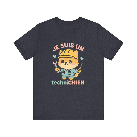 Kawaii Chibi 'Je suis un techniCHIEN' T-Shirt– Cute Dog Lover T-Shirts - Funny Dog T-Shirts • Technician Gifts • Kawaii Pomeranian Shirts
