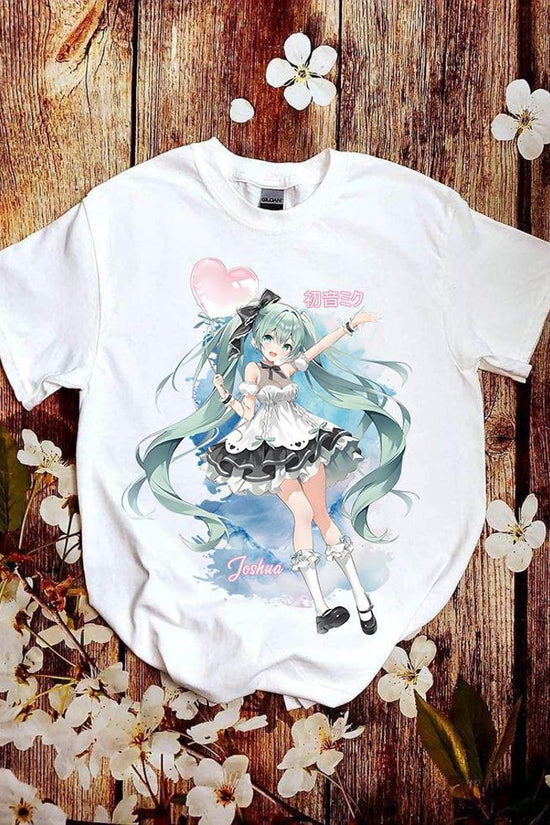 Anime Graphic Hatsune Miku t - shirts Kawaii Personalized Miku T- shirts-the perfect gift for birthdays, weddings, Hatsune Miku t shirt