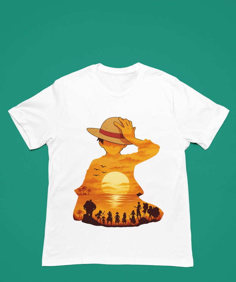 One Piece Inspired Unisex Tee - Perfect for Anime Fans, Casual Wear, Gifts, Summer Outfits, Luffy Fan Art, One Piece Fan Art, Straw Hat