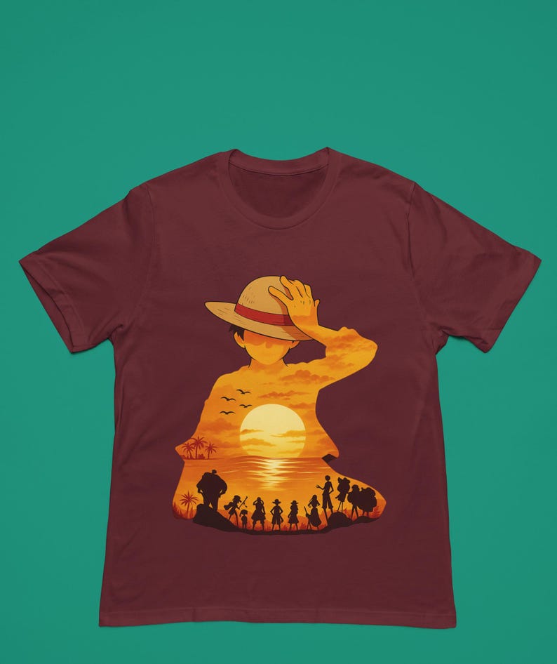 One Piece Inspired Unisex Tee - Perfect for Anime Fans, Casual Wear, Gifts, Summer Outfits, Luffy Fan Art, One Piece Fan Art, Straw Hat