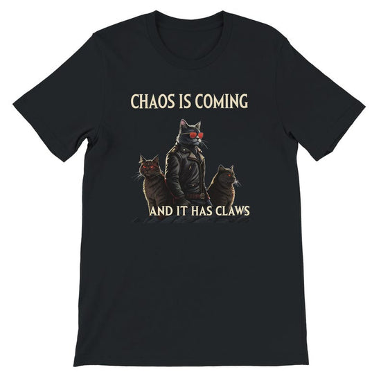 Chaos is coming and it has claws T shirt- cat memes, Funny meme shirt, cringe shirt, meme shirt