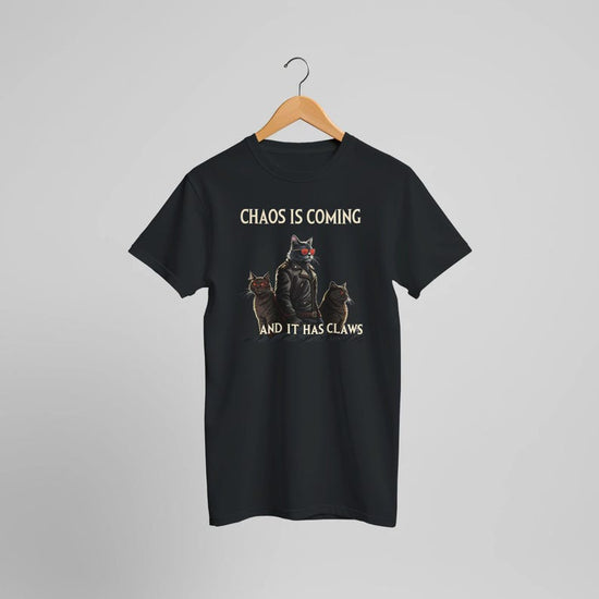 Chaos is coming and it has claws T shirt- cat memes, Funny meme shirt, cringe shirt, meme shirt
