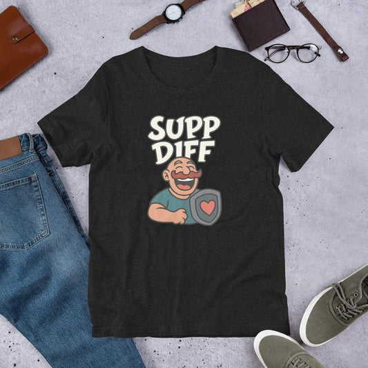 "SUPP DIFF" T-Shirt – Gift Idea for Gamers, Support Main, Braum League