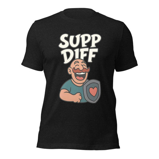 "SUPP DIFF" T-Shirt – Gift Idea for Gamers, Support Main, Braum League