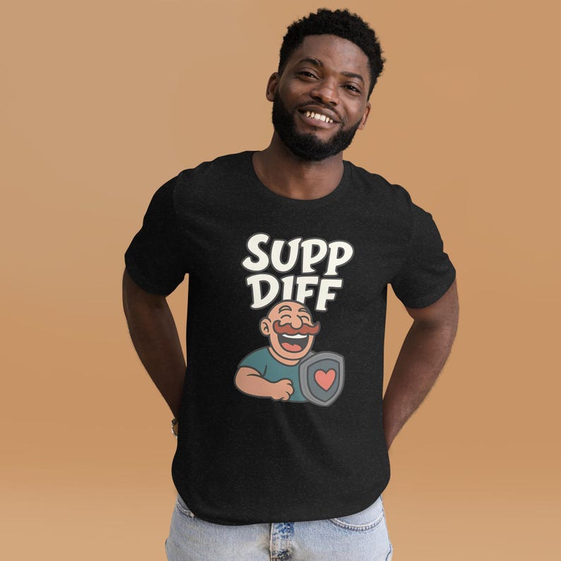 "SUPP DIFF" T-Shirt – Gift Idea for Gamers, Support Main, Braum League