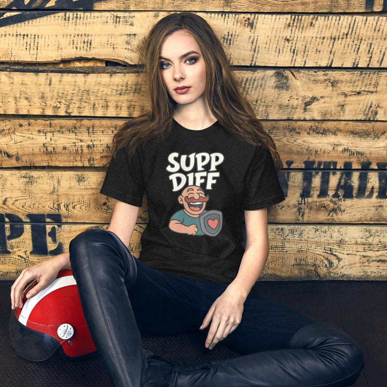 "SUPP DIFF" T-Shirt – Gift Idea for Gamers, Support Main, Braum League