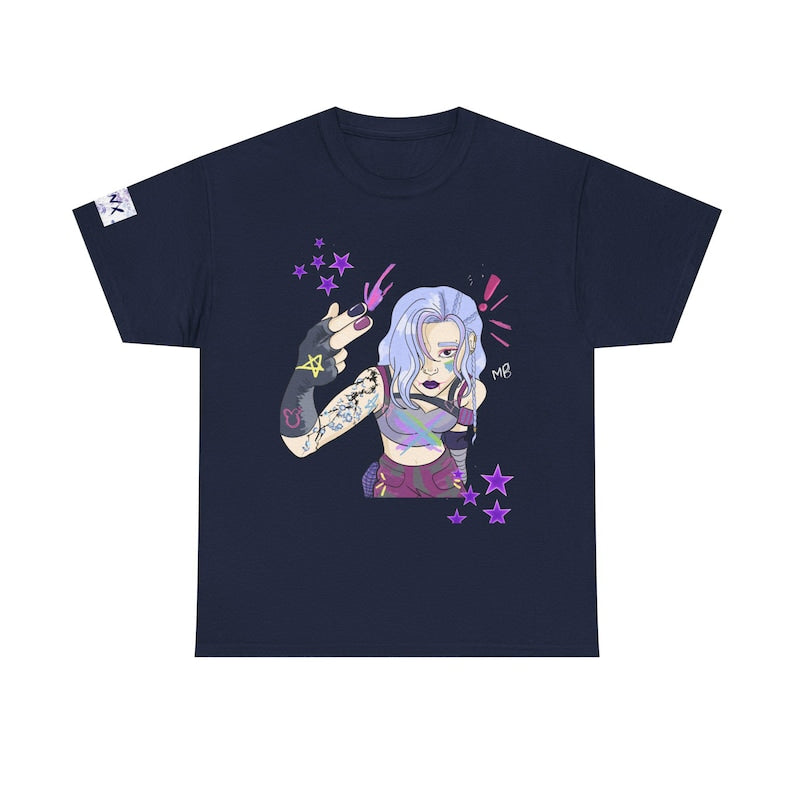 Arcane jinx inspired from League of legends Graphic Tee, Unisex Streetwear, Casual , JINX Design, Hipster Fashion