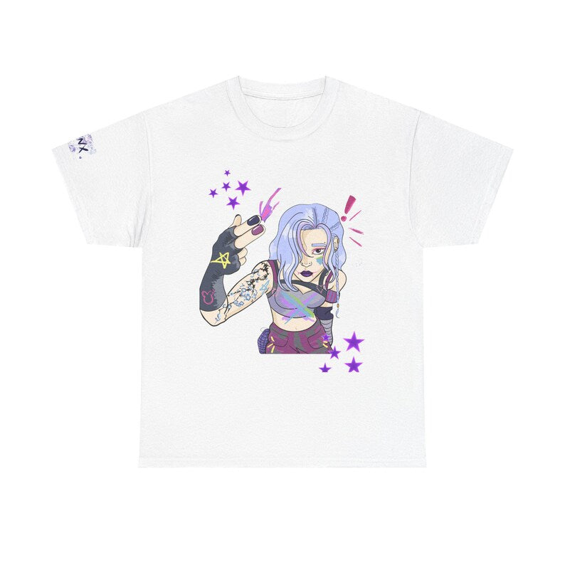 Arcane jinx inspired from League of legends Graphic Tee, Unisex Streetwear, Casual , JINX Design, Hipster Fashion
