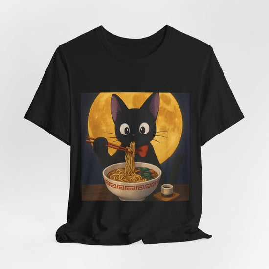 Cat Ramen T-shirt,jiji, Funny Cat T-Shirt, Unisex Graphic Tee, Cute Cat Apparel, Pet Lover Gift, Foodie Fashion