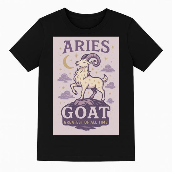 Aries T-Shirt Star sign Tee Spiritual T shirts Zodiac t shirt for her Horoscope Birthday shirt gift Astrology Clothing apparel Gift