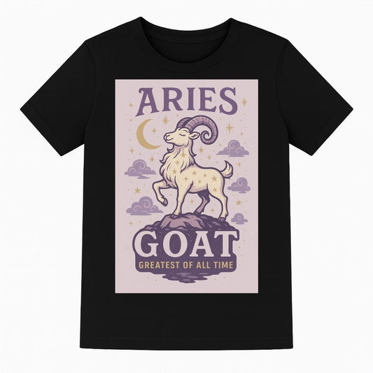 Aries T-Shirt Star sign Tee Spiritual T shirts Zodiac t shirt for her Horoscope Birthday shirt gift Astrology Clothing apparel Gift