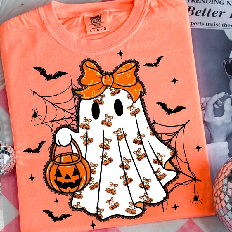 Lace Ghost Coquette, Ghost Halloween, Girly Ghost Lacey Ghost Shirt, Halloween Shirt, Sweatshirt