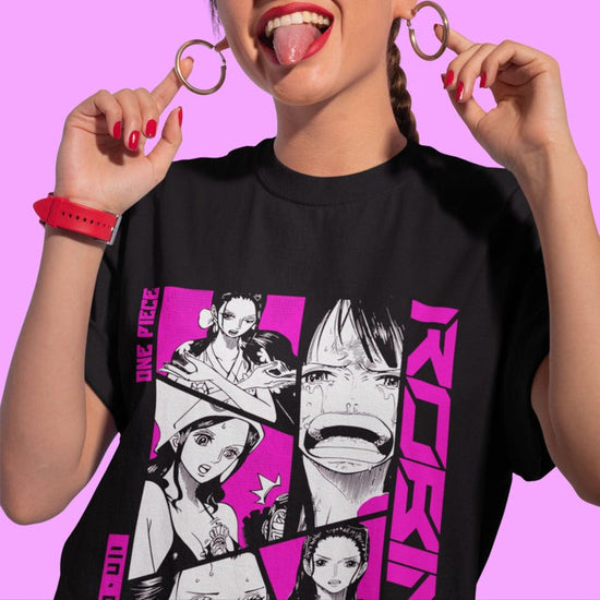 Nico Robin T-Shirt, One Piece Graphic Tee, Unisex Streetwear Cotton Shirt, Japanese Style Anime Top, Otaku Fashion Gift